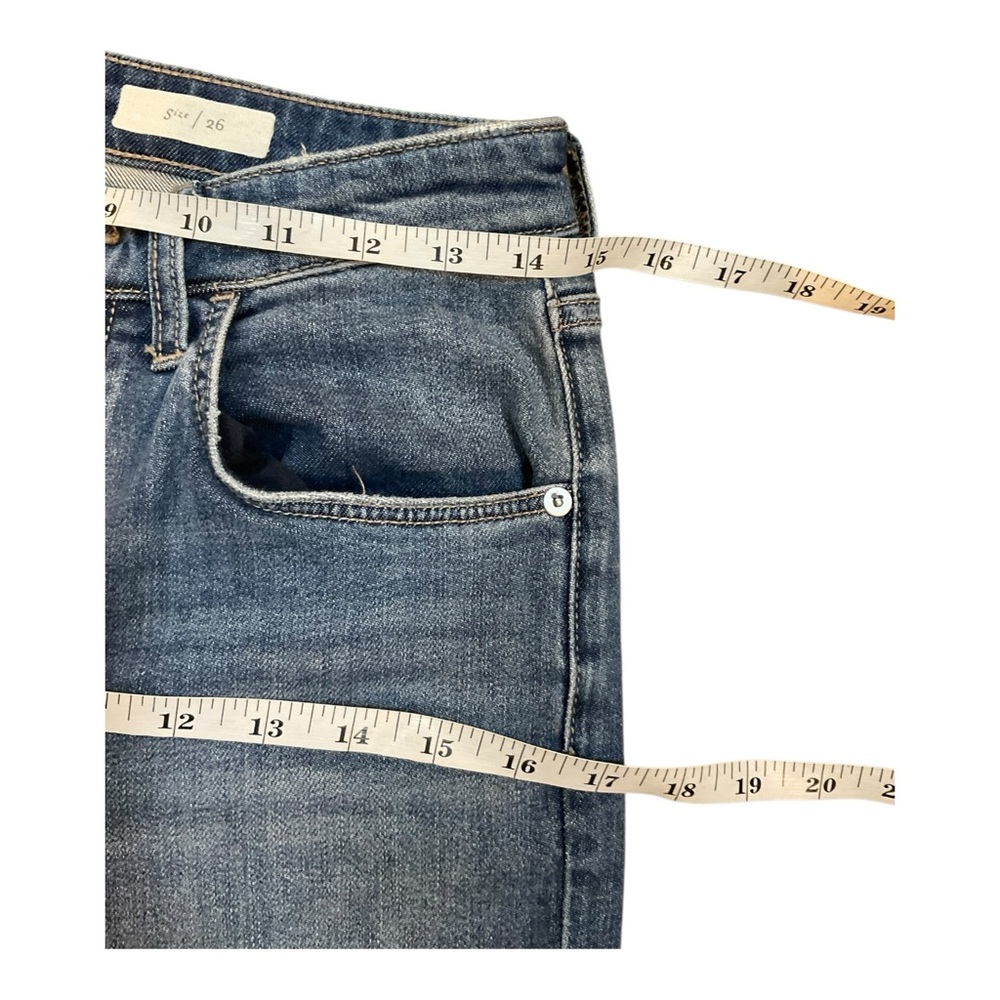 Pilcro and The Letterpress Women's High-Rise Sequined Flared Jeans Blue Size 26 - Picture 11 of 16